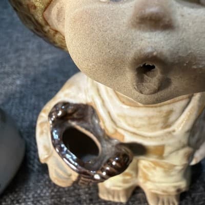Seymour Mann Kissing Boy And Girl Figurine Terra Cotta Japan Air Plant Planter - Thumbnail 17