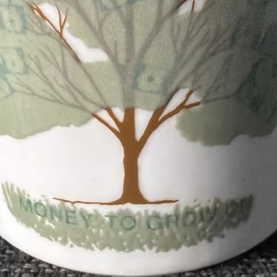 Vtg Metro Factors Inc Color Changing Magic Mug Money Tree Heat Reveal Promo Cup - Thumbnail 3