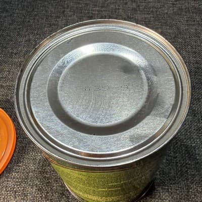 Vintage S&W Mellow’d Coffee Tin 13 oz Green Orange Advertising Can W Lid 1996 - Thumbnail 9