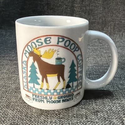 Alaska Moose Poop Freshly Ground Coffee Beans Mug Cup Travel Souvenir - Thumbnail 5