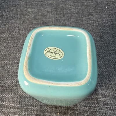 Vintage Andre Richard Aqua Ceramic Bathroom Tumbler Cup / Toothbrush Holder MCM - Thumbnail 7