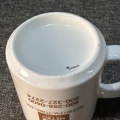 Vtg Metro Factors Inc Color Changing Magic Mug Money Tree Heat Reveal Promo Cup - Thumbnail 8