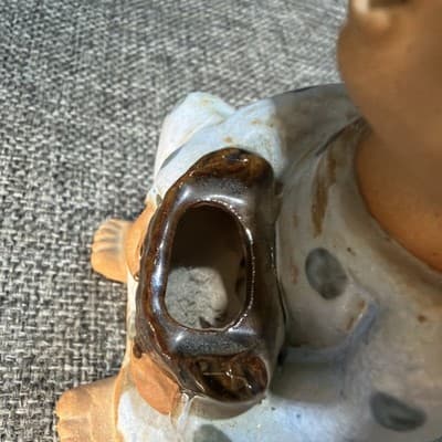 Seymour Mann Kissing Boy And Girl Figurine Terra Cotta Japan Air Plant Planter - Thumbnail 16