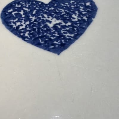 Tienshan "Sponge Blue" Hearts Salad Plates SET OF 8 Lunch Plate 7.5" Vintage - Thumbnail 10