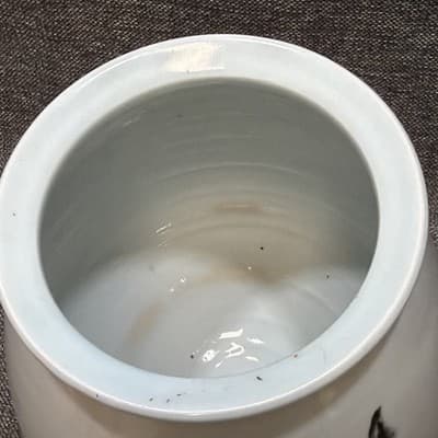 Vintage Japanese Studio Porcelain Vase Signed Kohara 古原 Hand Painted Fish 9" - Thumbnail 5