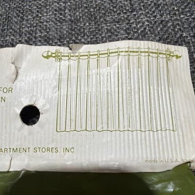 ( 7) VTG Antique Hollow Solid Brass 1-1/4" Round Eyelet Curtain Drapery Rings - Thumbnail 8