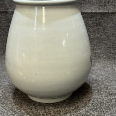 Vintage Japanese Studio Porcelain Vase Signed Kohara 古原 Hand Painted Fish 9" - Thumbnail 11