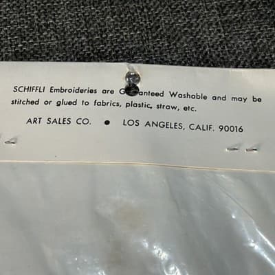 Set Beaded Sequin 11” Patch Dangles Vintage Applique large Gold And Red Washable - Thumbnail 15