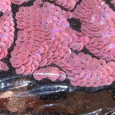 Large 10.75" Sequin Beaded Appliqué Patch Sew On Pigs In Trough Vintage Show - Thumbnail 5