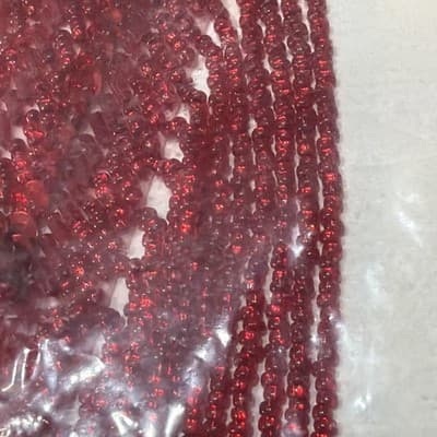Set Beaded Sequin 11” Patch Dangles Vintage Applique large Gold And Red Washable - Thumbnail 10