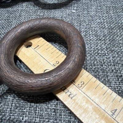 Lot Of 25 Wood Look Curtain Rings Eyes Drapery Hardware 2-3/4" 1-3/4" Plastic - Thumbnail 6
