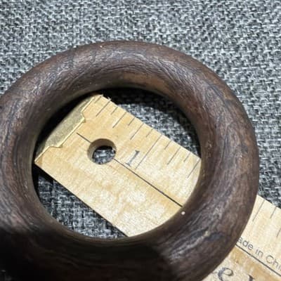 Lot Of 25 Wood Look Curtain Rings Eyes Drapery Hardware 2-3/4" 1-3/4" Plastic - Thumbnail 7