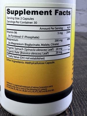 MoxyVites MagniRise™ AM Magnesium Complex - 60 Capsules Vitamin B6 Supergreens - Thumbnail 4