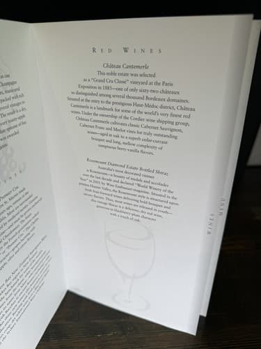 American Airlines Menu American Gallery Collection Frozen Wheel 2006 Wine List - Thumbnail 9