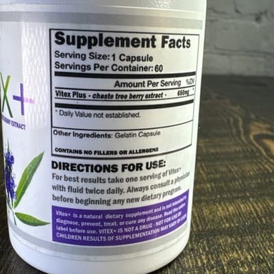 Vitex Chasteberry Supplement for Women Hormonal Balance Fertility Support - Thumbnail 3