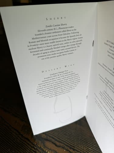 American Airlines Menu American Gallery Collection Frozen Wheel 2006 Wine List - Thumbnail 10