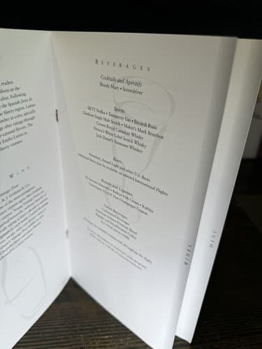 American Airlines Menu American Gallery Collection Frozen Wheel 2006 Wine List - Thumbnail 11