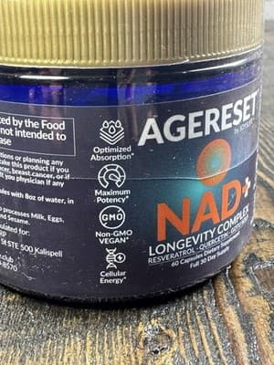 Agereset™ NAD+ Longevity Complex Supplement - Resveratrol Quercetin Gotu Kola - Thumbnail 5