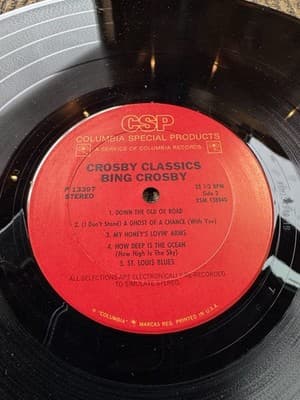 Lot of 2 Bing Crosby LP Vinyl Records, High Tor, Crosby Classics In Shrink - Thumbnail 15