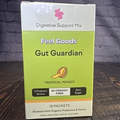 Feel Goods Gut Guardian Prebiotic & Probiotic Powder Sugar Free Organic Fiber