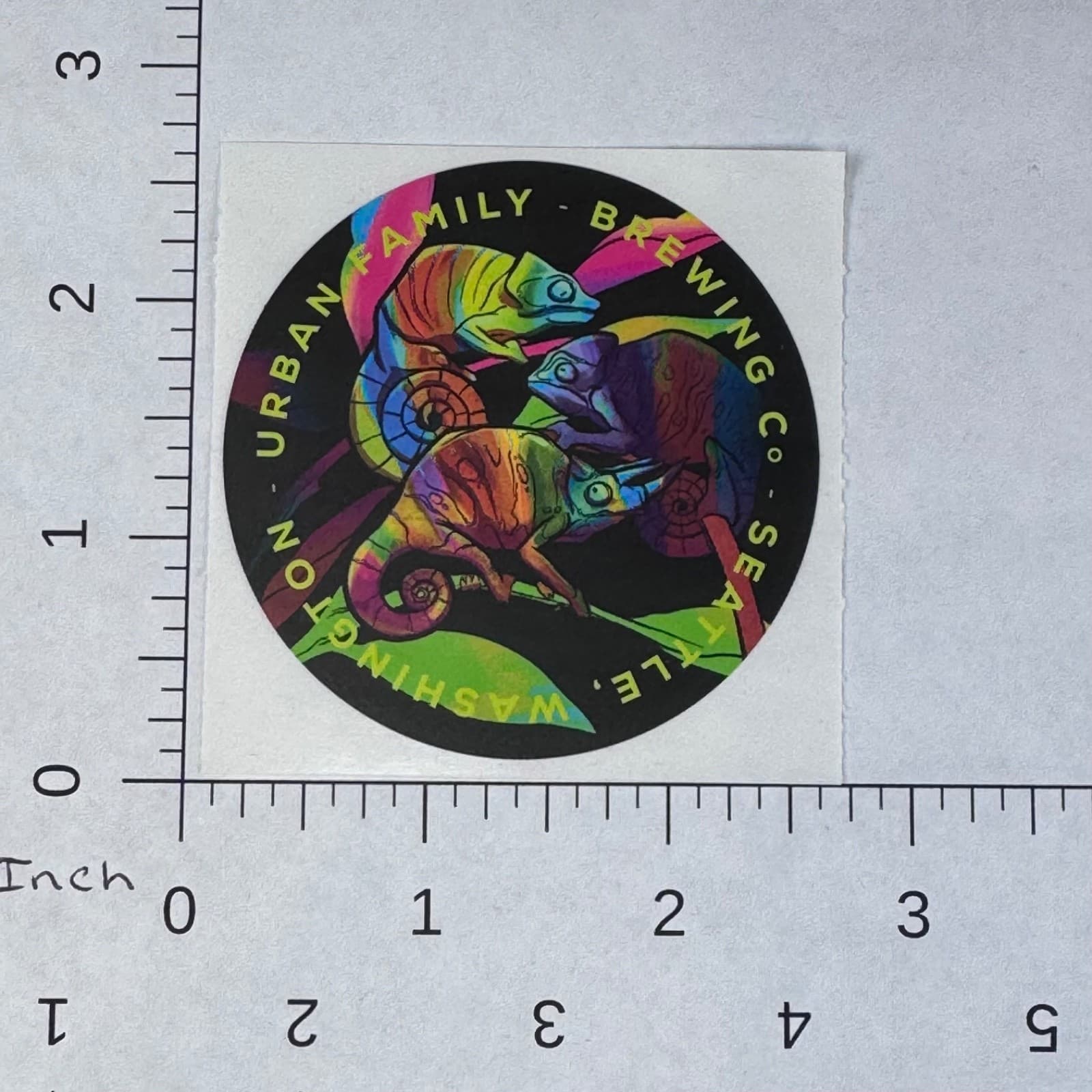Urban Family Brewing Co - Reptiles - Gecko - Beer Sticker - Label - Thumbnail 2