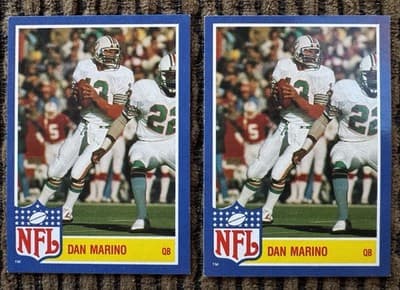 Lot of 13 Dan Marino Miami Dolphins Football Cards Topps ProSet Score 1984-1991 - Thumbnail 6
