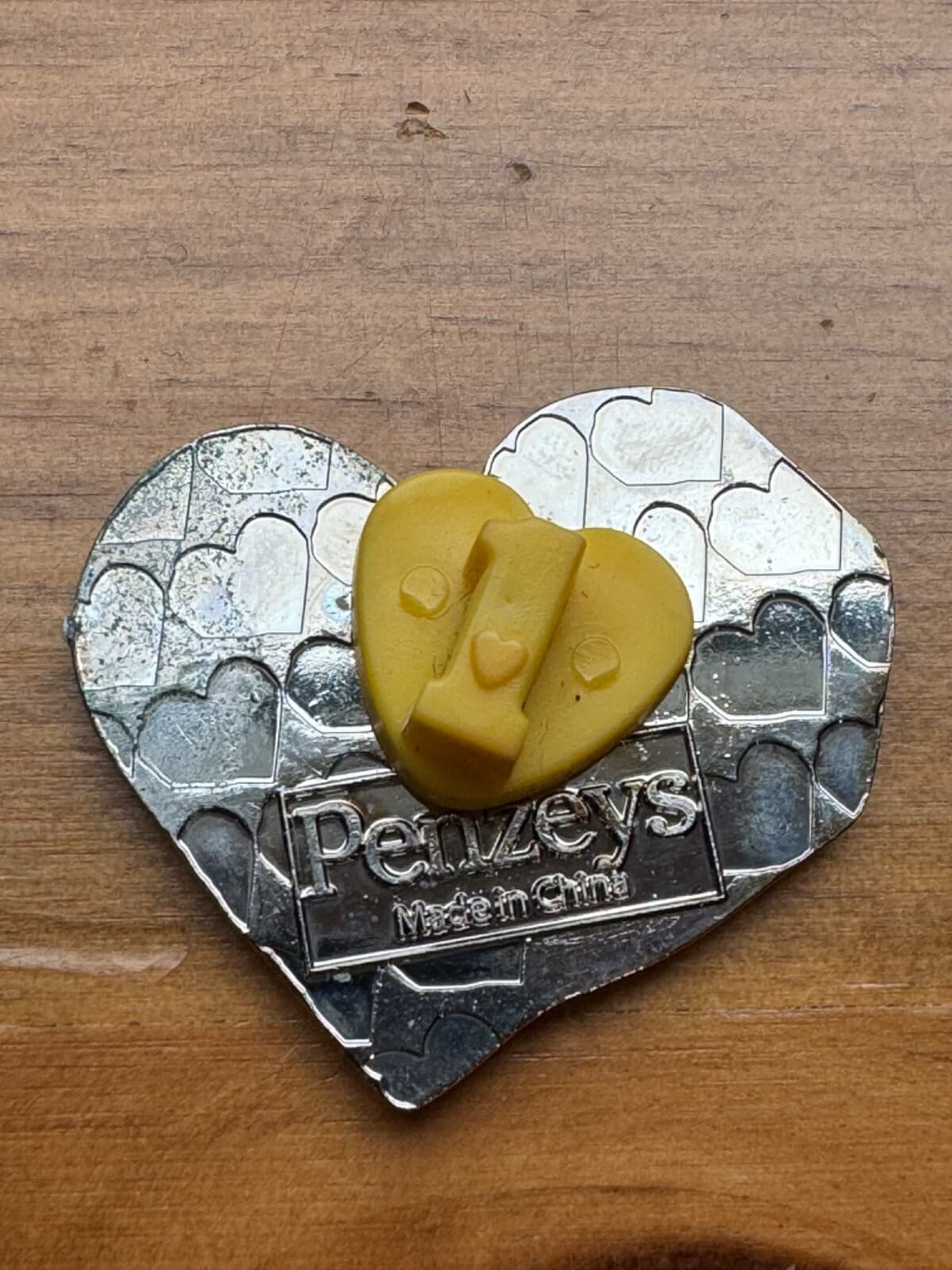 Embrace Hope Heart Shaped Multicolor Lapel Hat Jacket Tack Pin Back Love Penzeys - Thumbnail 2