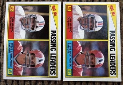 Lot of 13 Dan Marino Miami Dolphins Football Cards Topps ProSet Score 1984-1991 - Thumbnail 2