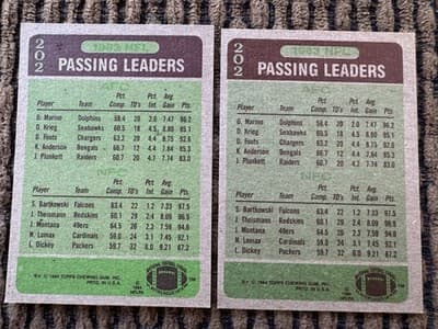 Lot of 13 Dan Marino Miami Dolphins Football Cards Topps ProSet Score 1984-1991 - Thumbnail 3