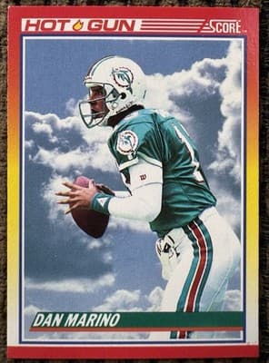 Lot of 13 Dan Marino Miami Dolphins Football Cards Topps ProSet Score 1984-1991 - Thumbnail 14