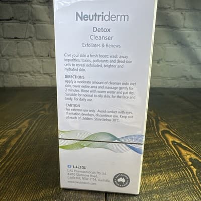 NEUTRIDERM Detox Gentle Renews & Exfoliating Face Cleanser 4.1 Fl Oz - Thumbnail 4