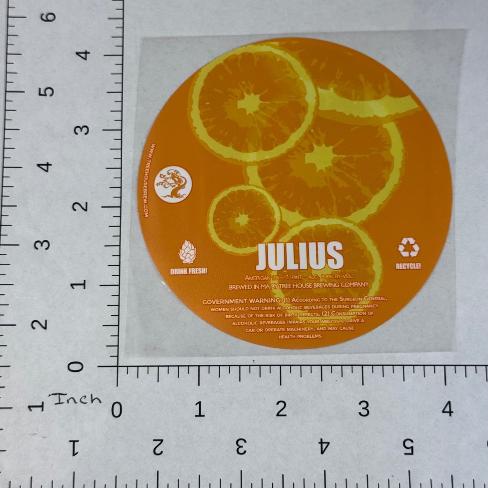 Treehouse Brew - Julius American IPA Bottle Label - Beer Sticker - Thumbnail 2