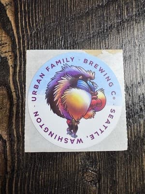 Urban Family Brewing Co - Mandrill Monkey - Beer Sticker - Label