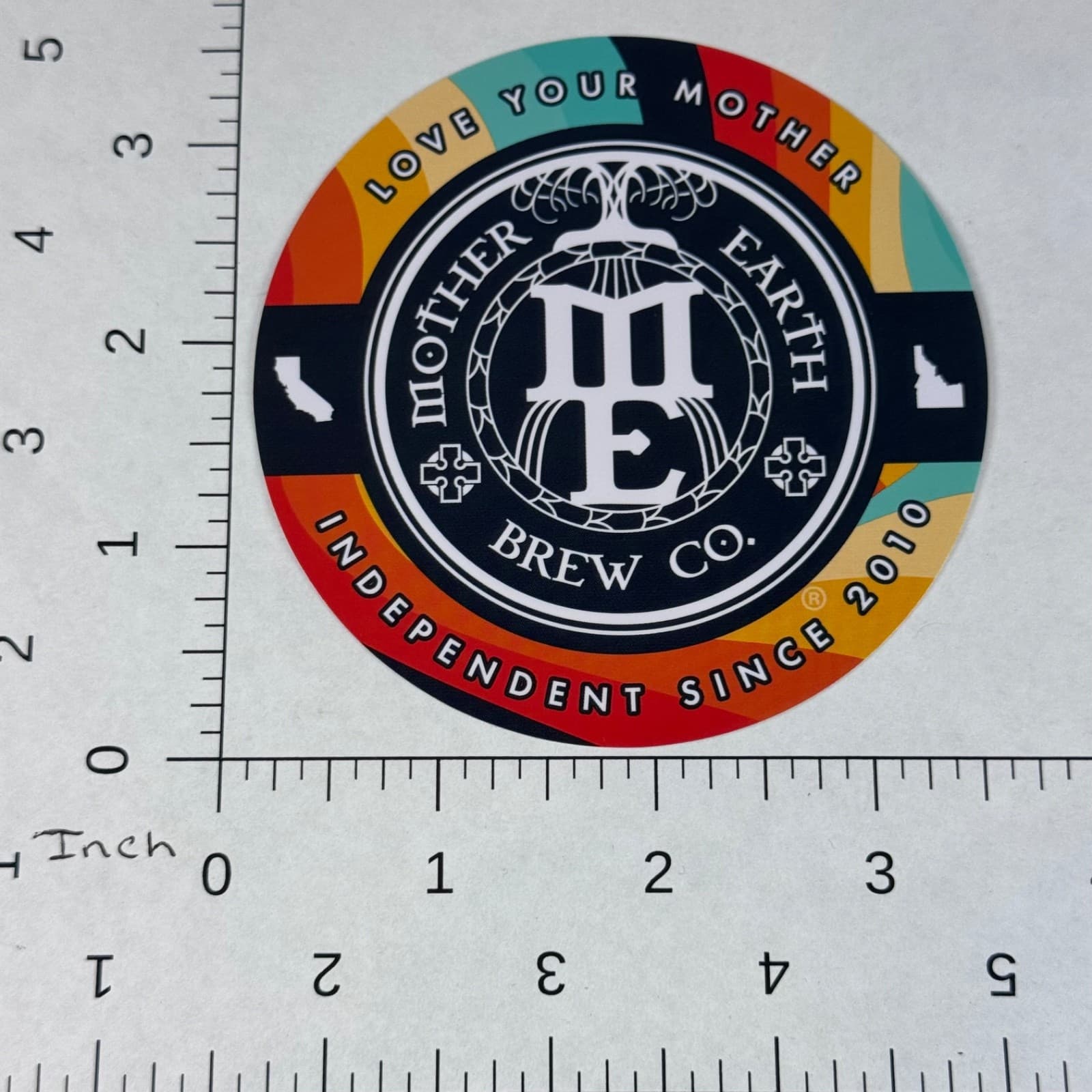 Mother Earth Brew Co - Love Your Mother - Tree -Beer Sticker - Label - Thumbnail 2