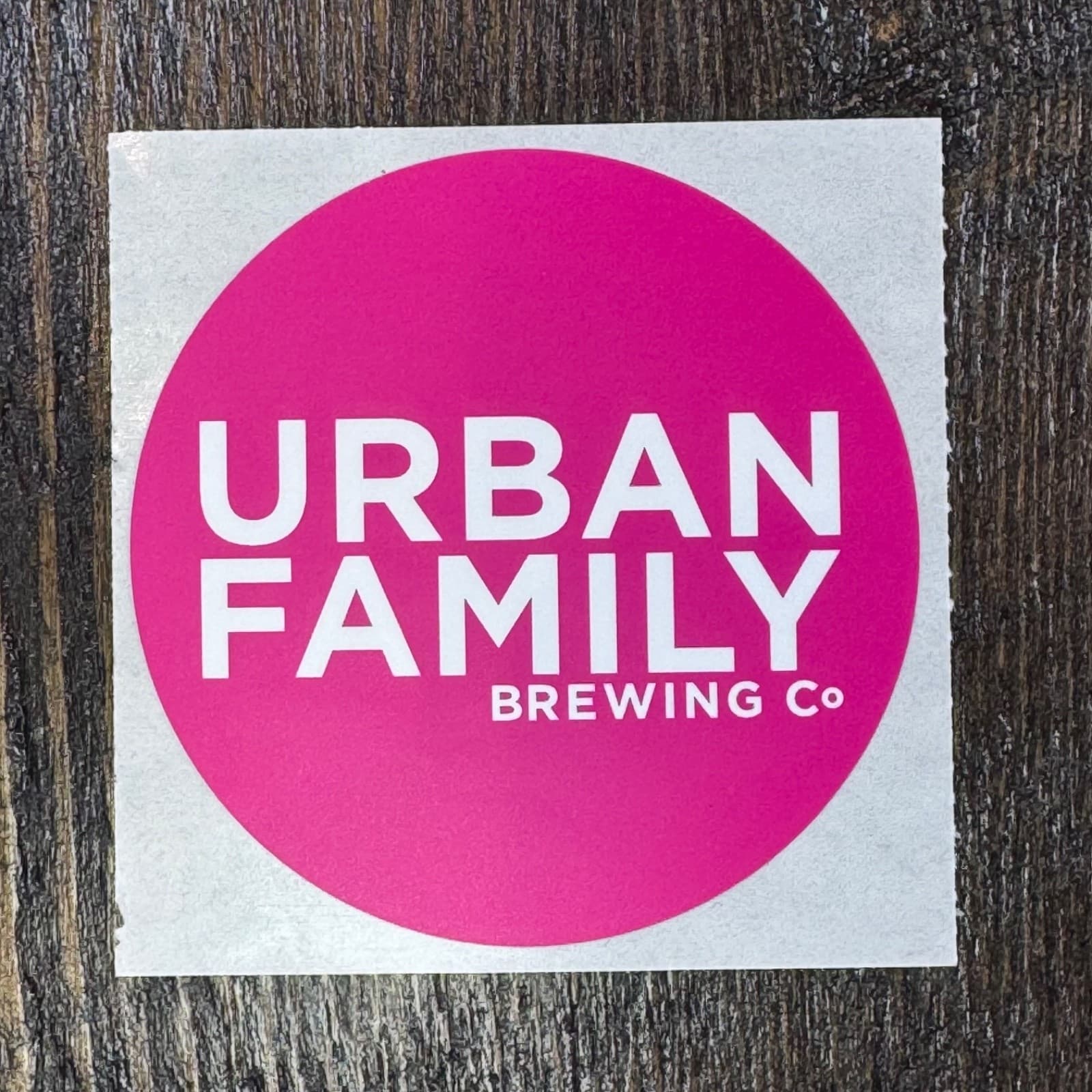 Urban Family Brewing - Pink - Brewery - Beer Sticker - Label