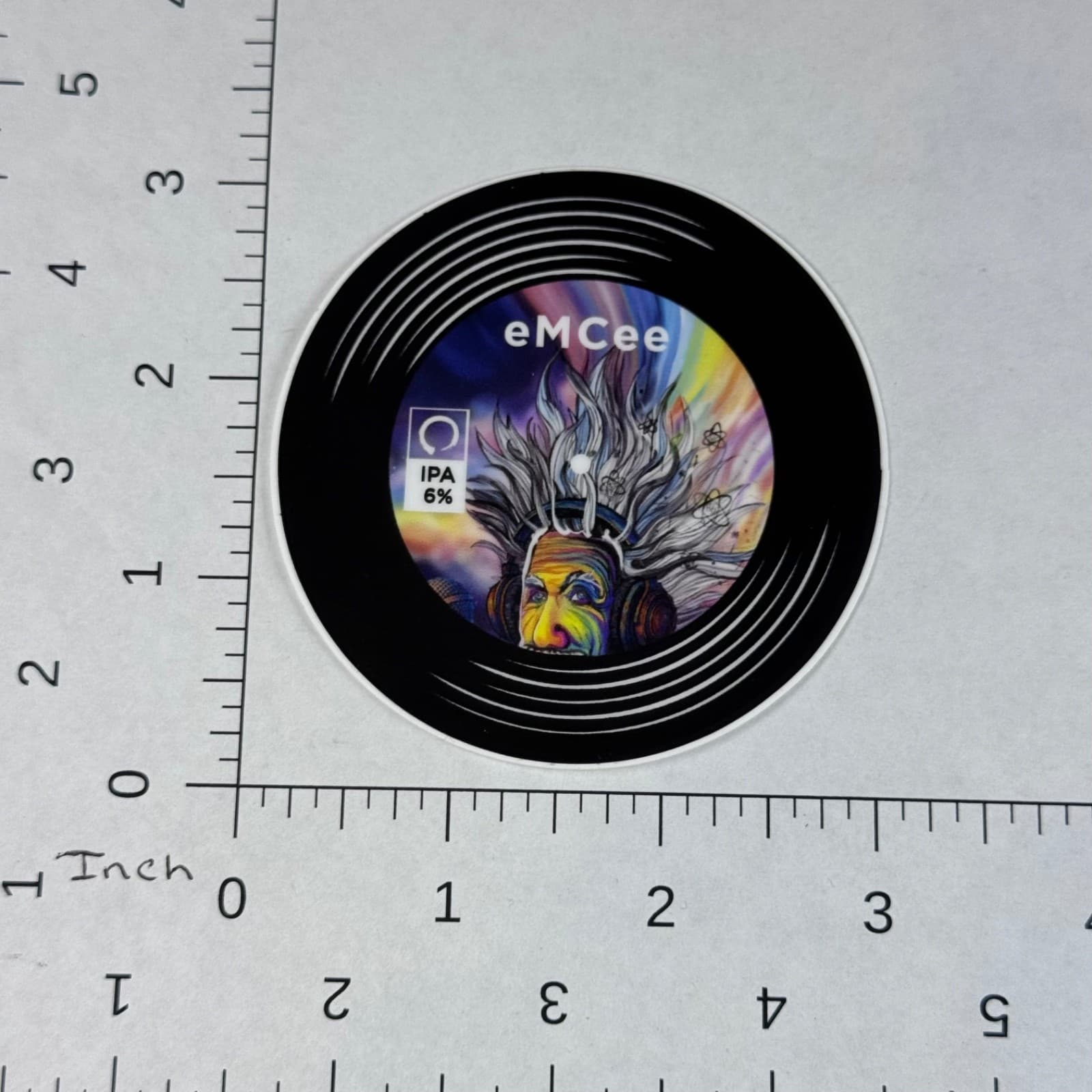 Equilibrium Brewery - eMCee IPA 6% - Record And DJ - Beer Sticker - Thumbnail 2