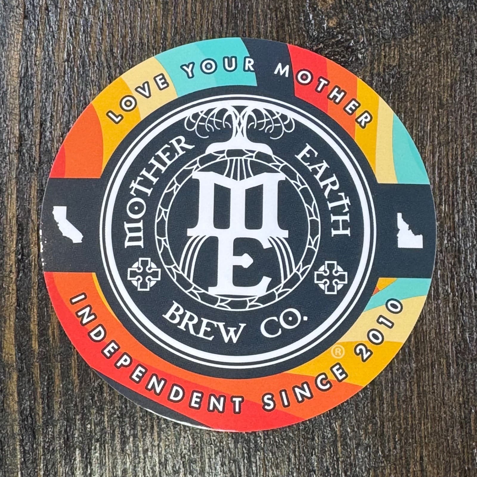 Mother Earth Brew Co - Love Your Mother - Tree -Beer Sticker - Label