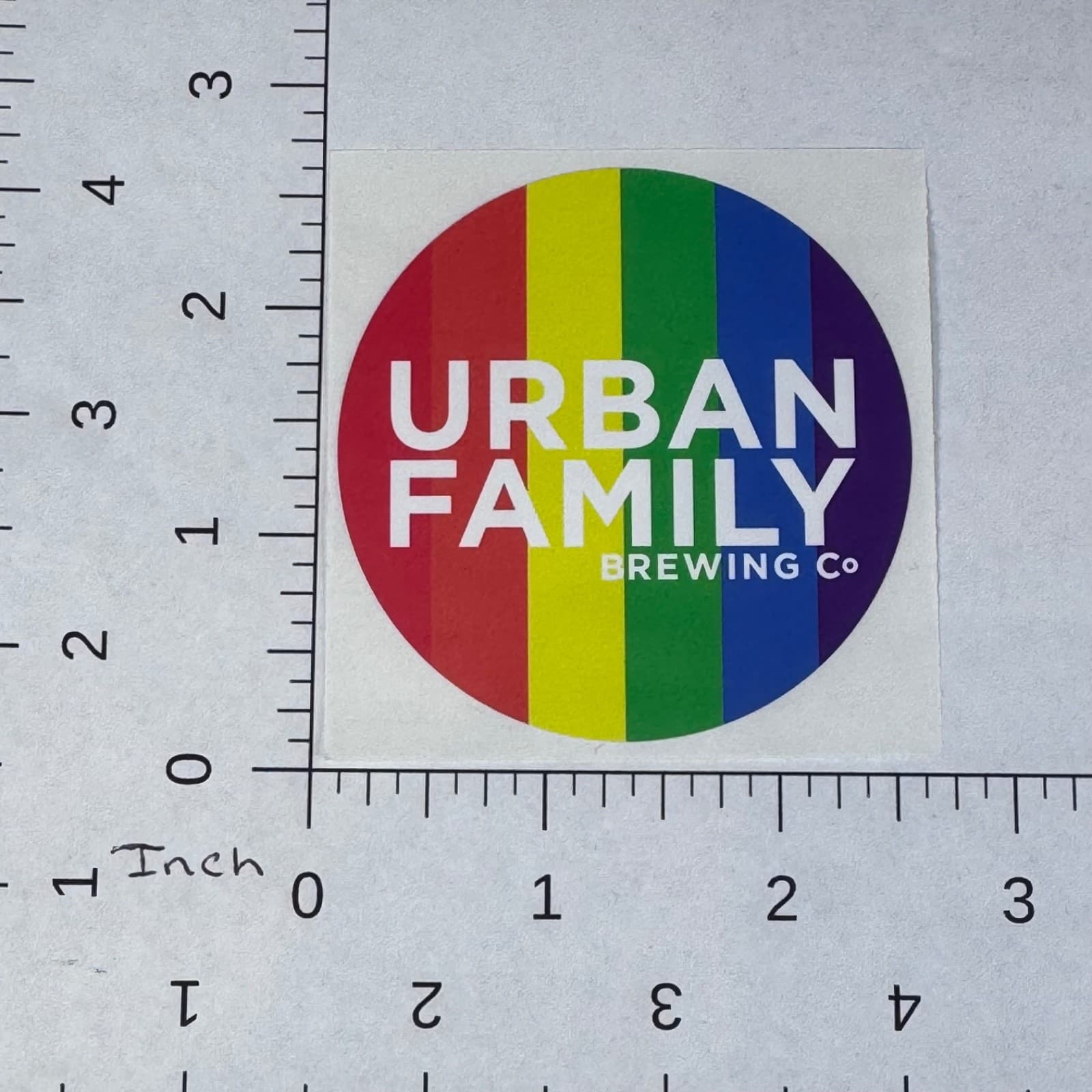 Urban Family Brewing - Rainbow - Gay Pride - Beer Sticker - Label - Thumbnail 2