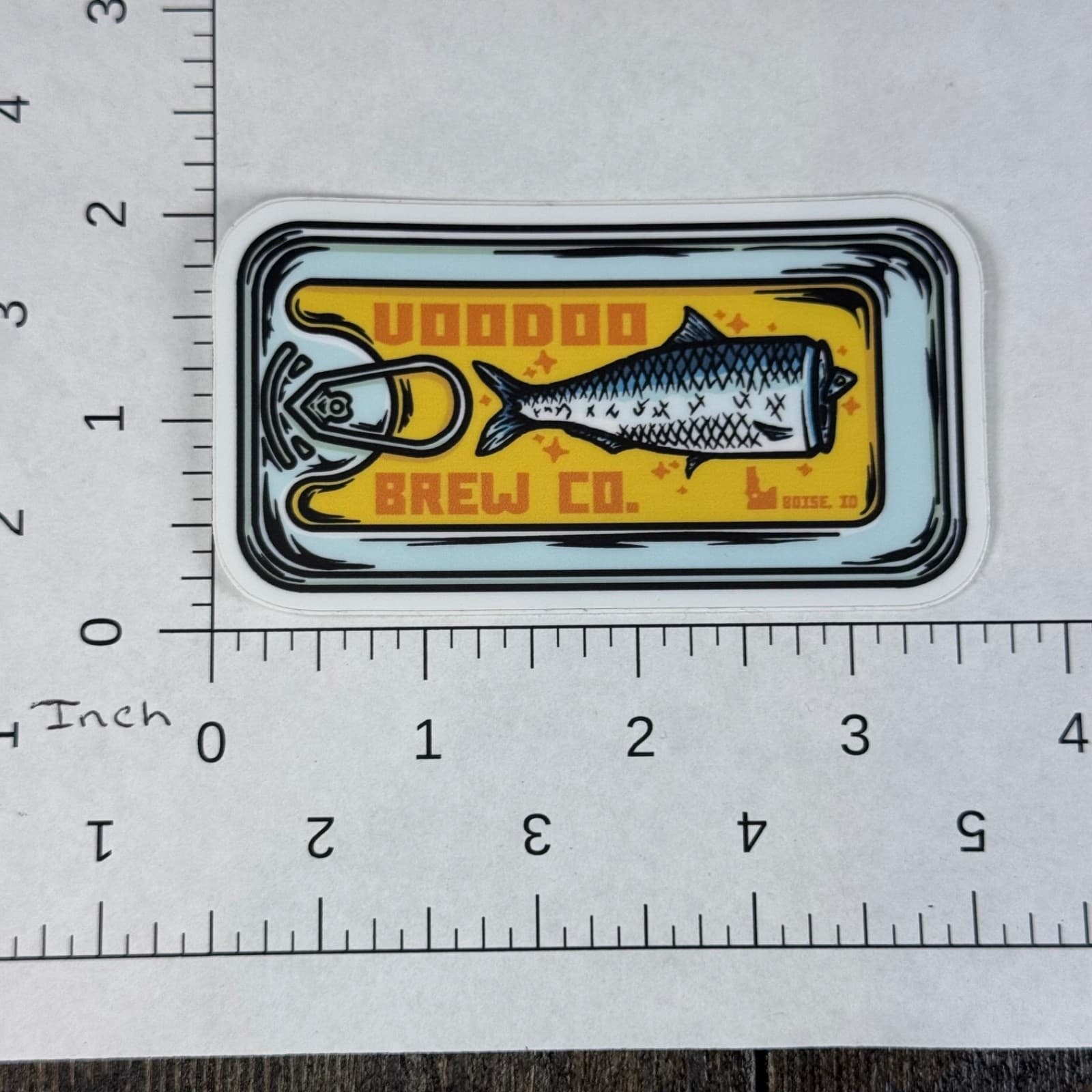 Voodoo Brew Co - Fish - Tuna Can - Beer Sticker - Label - Thumbnail 2
