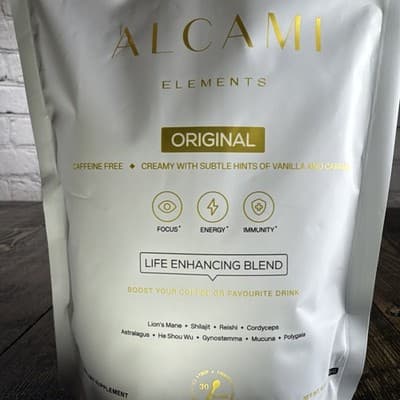 Alcami Elements Mushroom Coffee Tea Drink Creamer - Focus Energy Immunity - Thumbnail 3