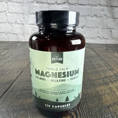 Natural Rhythm Triple Calm Magnesium - Calming Relaxing Gentle 120 Caps - Thumbnail 6