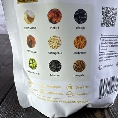 Alcami Elements Mushroom Coffee Tea Drink Creamer - Focus Energy Immunity - Thumbnail 7