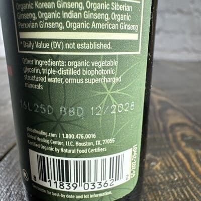 Global Healing 5 Ginseng 2 FL OZ Energy & Vitality - Thumbnail 5
