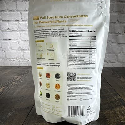 Alcami Elements Mushroom Coffee Tea Drink Creamer - Focus Energy Immunity - Thumbnail 2