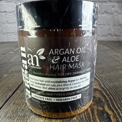 Art Naturals Hair Mask Kit Argan & Aloe Deep Conditioning Restore - Silk Bonnet - Thumbnail 6