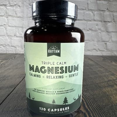 Natural Rhythm Triple Calm Magnesium - Calming Relaxing Gentle 120 Caps