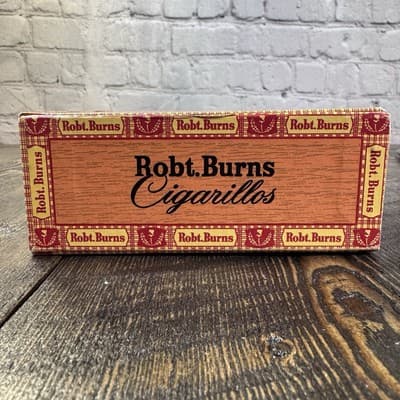 Vtg. Rob.t Robert Burns Cigarillos Cigar Cardboard Box 5 Cents - Thumbnail 3