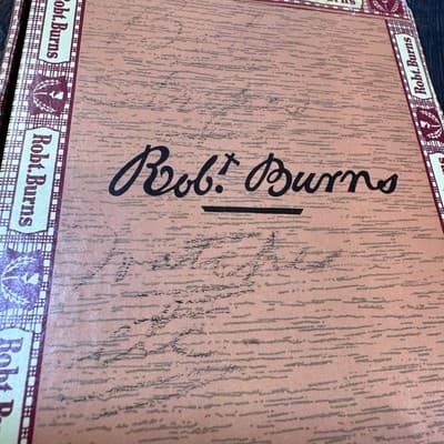 Vtg. Rob.t Robert Burns Cigarillos Cigar Cardboard Box 5 Cents - Thumbnail 12