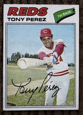 1977 Topps Baseball Lot Of 6 Cards Steve Carlton Dennis Eckersley Tony Perez Etc - Thumbnail 5