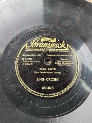 Lot Of 4 Different Bing Crosby 78 RPM Decca records Shellac - See Description - Thumbnail 15